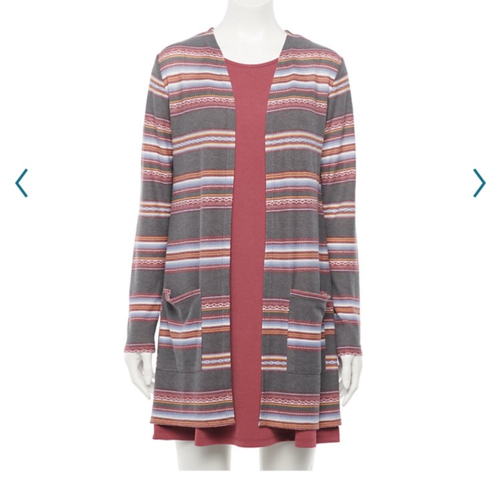Wallflower 2-Piece Cardigan & Swing Dress Set